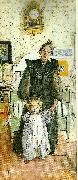 Carl Larsson karin och kersti oil painting on canvas